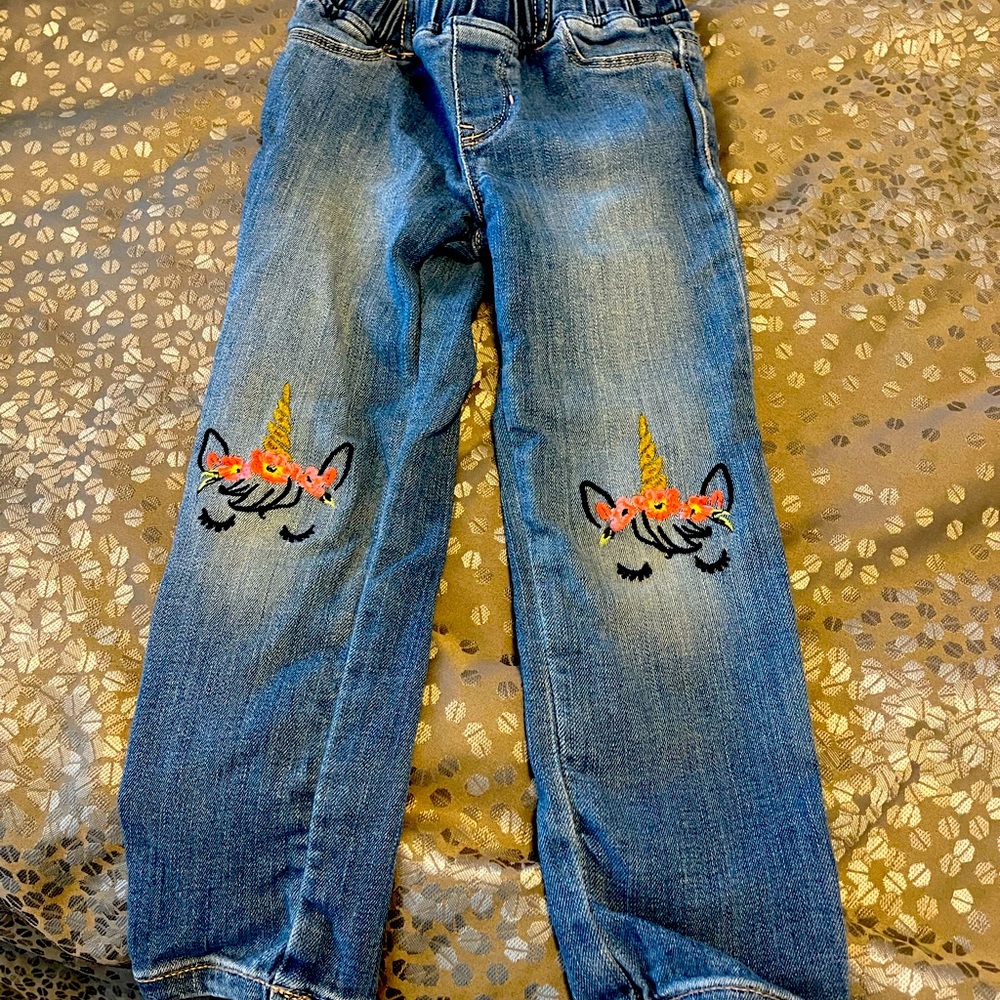 Girls Unicorn Gap jeans